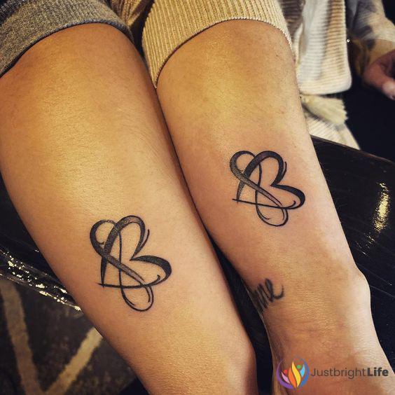 Matching Heart Tattoos Mother Daughters