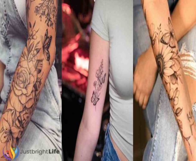 Meaningful Female Classy Half-Sleeve Tattoo Ideas