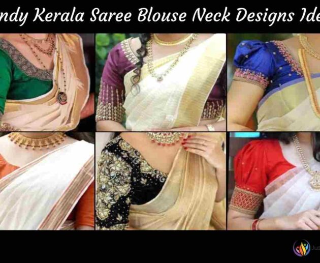 Trendy Kerala Saree Blouse Neck Designs Ideas