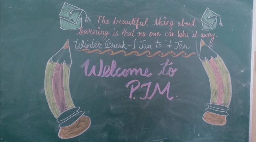 Best Classroom Blackboard Decoration With Chalk For PTM