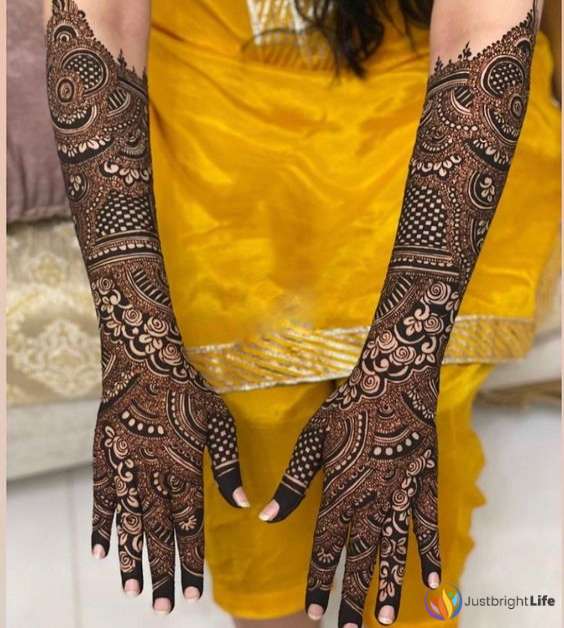 Bridal Mehendi Designs Back