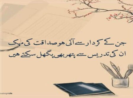 Emotional Poetry For Teachers In Urdu