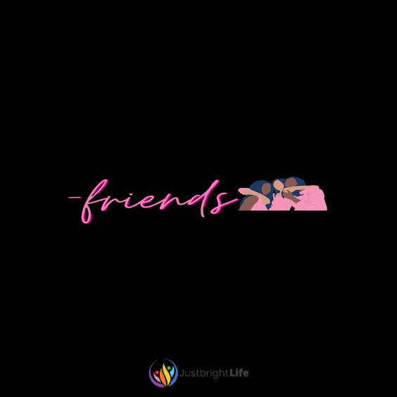 Friends Instagram Highlight Cover Black