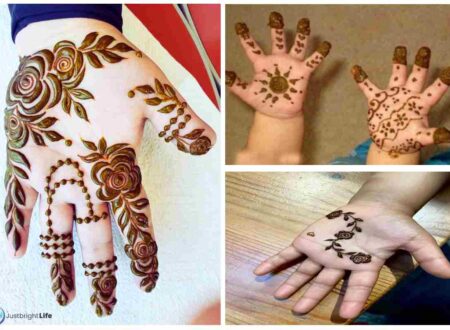 Front Hand Simple Mehndi Design For Kids