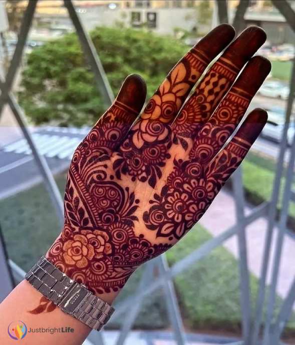 Half-Hand Front Side Mehndi