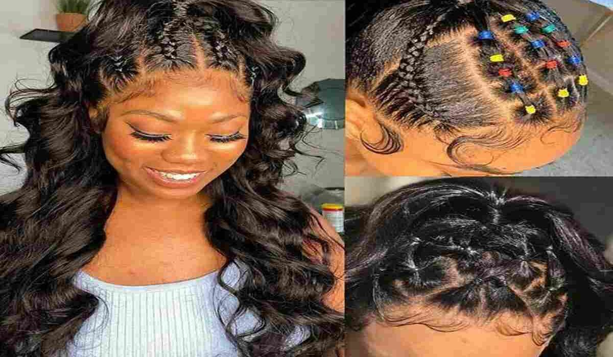 Half Sew In With Braids In Front Hairstyles