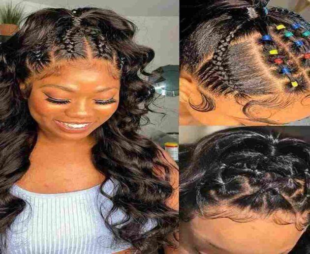 Half Sew In With Braids In Front Hairstyles