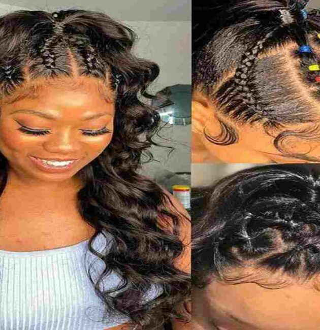 Half Sew In With Braids In Front Hairstyles