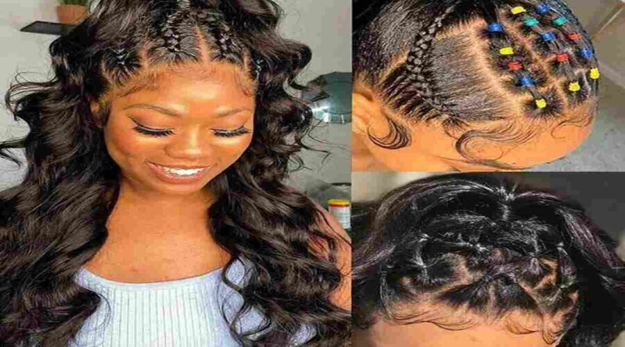 Half Sew In With Braids In Front Hairstyles