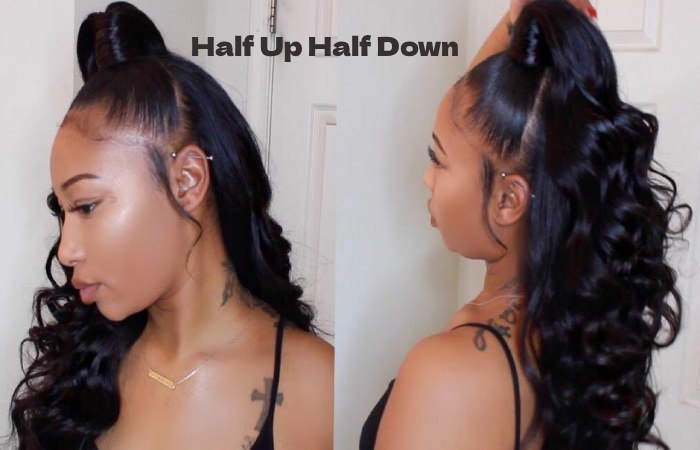 Half Up Half Down Weave