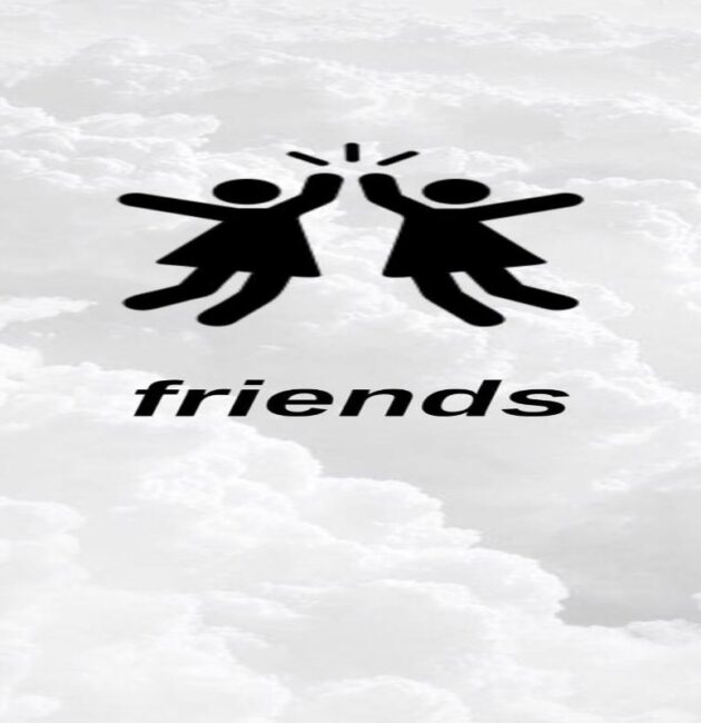 Icons Friends Instagram Highlight Cover Black