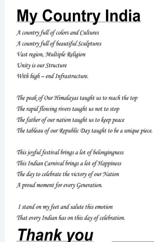 Independence Day Poems In English