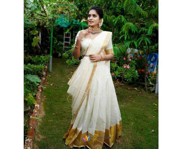 Modern Kerala Skirt And Blouse Designs