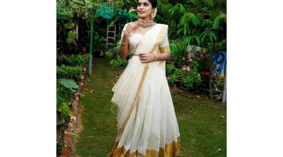 Modern Kerala Skirt And Blouse Designs