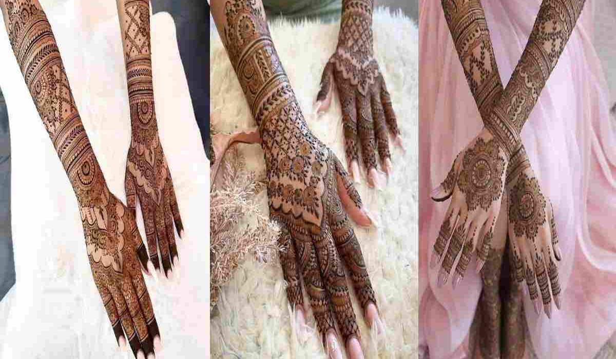 New Stylish Back Full Hand Bridal Mehndi Design