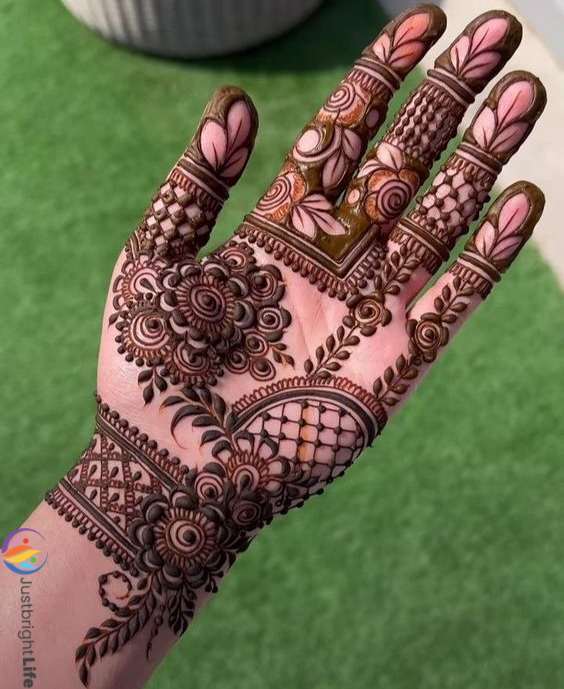 Palm Mehndi Design Beautiful