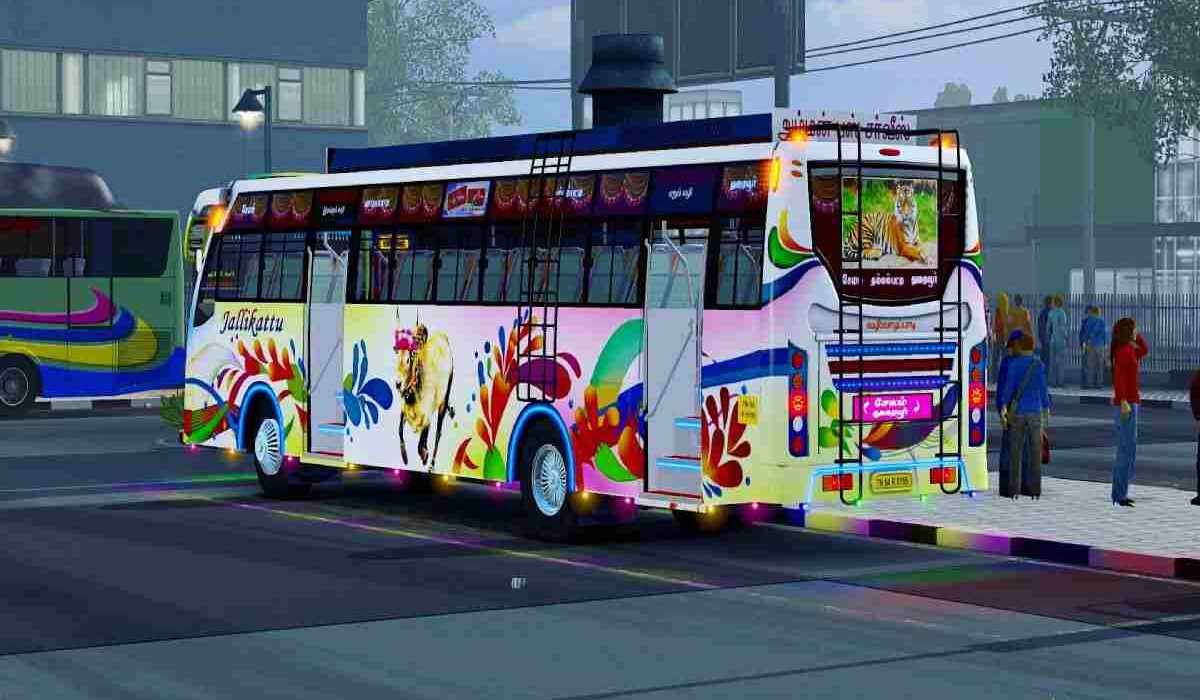 Tamil Nadu Private Bus Livery Download_ A Colorful Journey