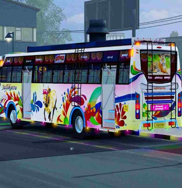 Tamil Nadu Private Bus Livery Download_ A Colorful Journey