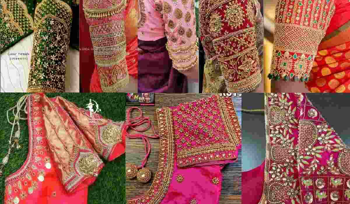 Pattu Blouse Marriage Bridal Maggam Work Blouse Designs